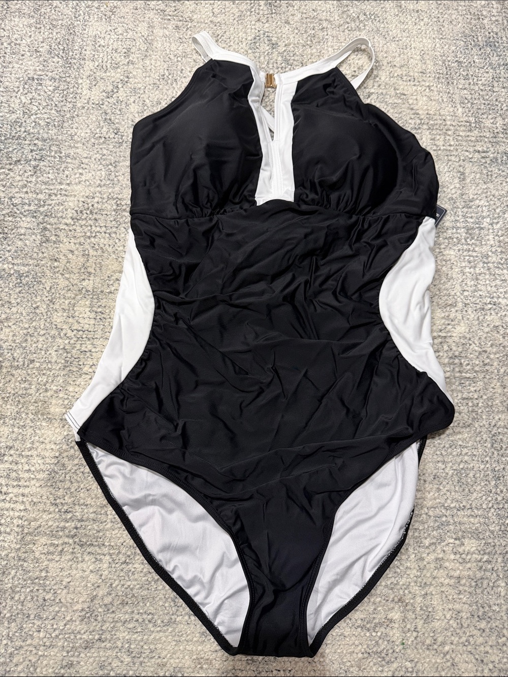 Black & White One-Piece Swimsuit